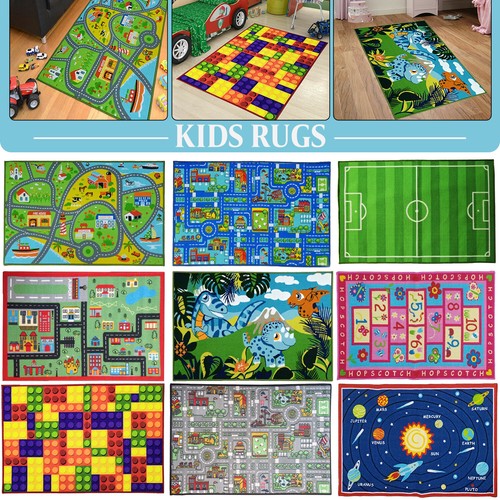 Kids rugs toddler toys play - kids,
